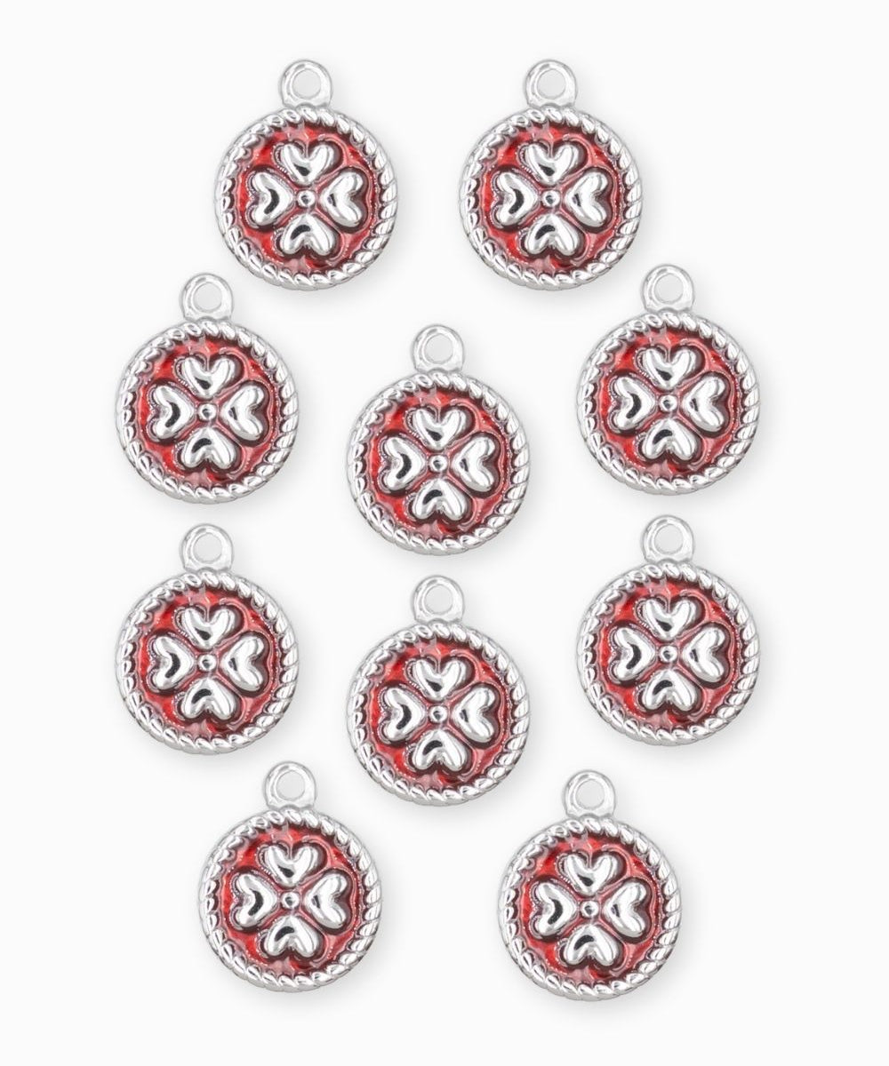 Pendentif médaille trèfle 13.5mm