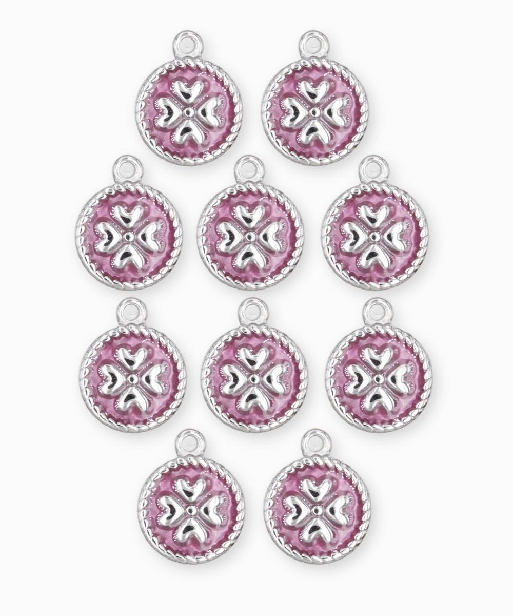 Pendentif médaille trèfle 13.5mm