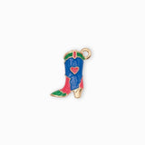 Pendentif botte Santiag coeur 18x12mm