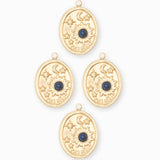 Pendentif médaille planet 18x15mm