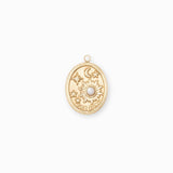 Pendentif médaille planet 18x15mm
