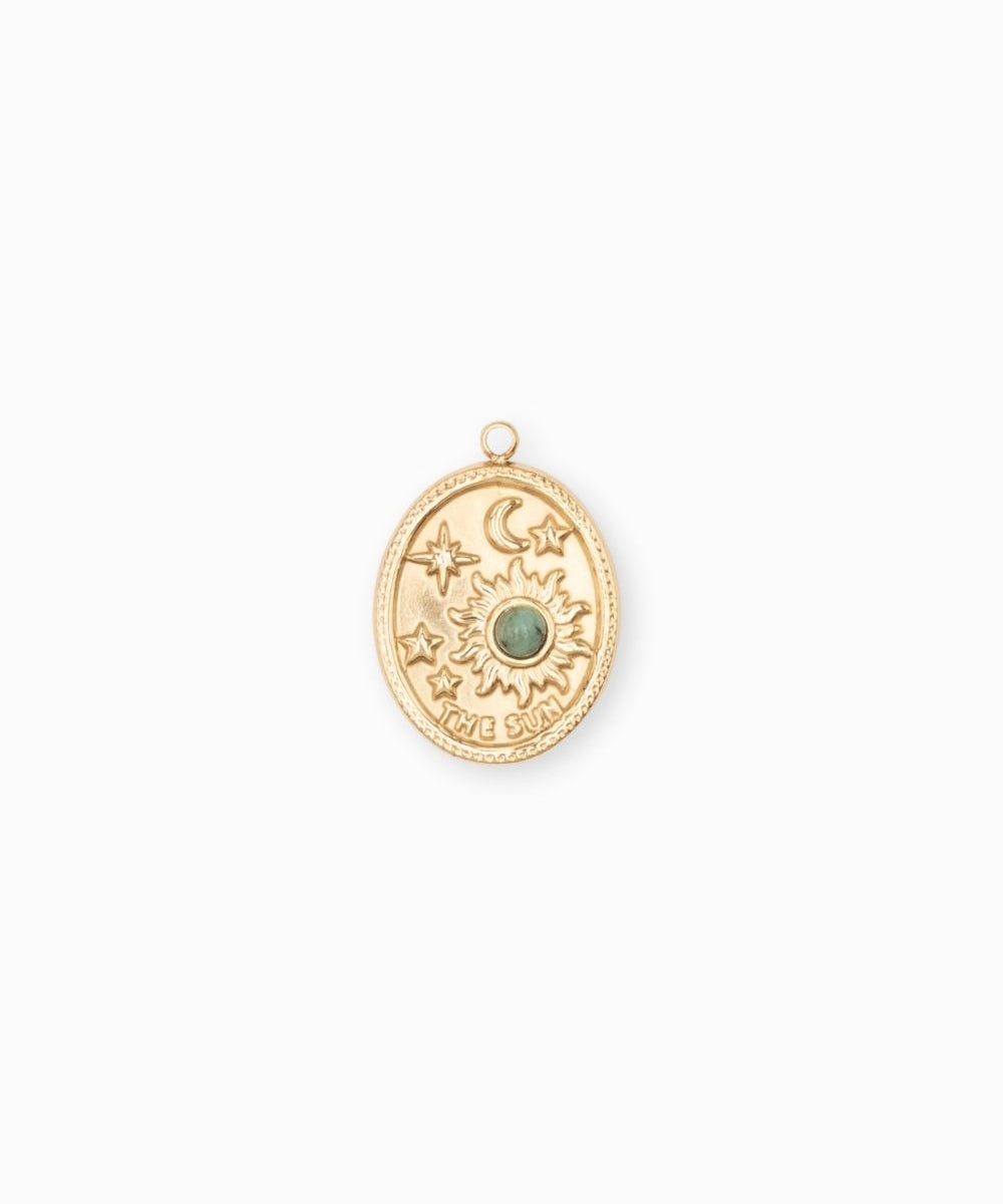 Pendentif médaille planet 18x15mm