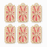 Pendentif médaille rayon étoile 28x18mm