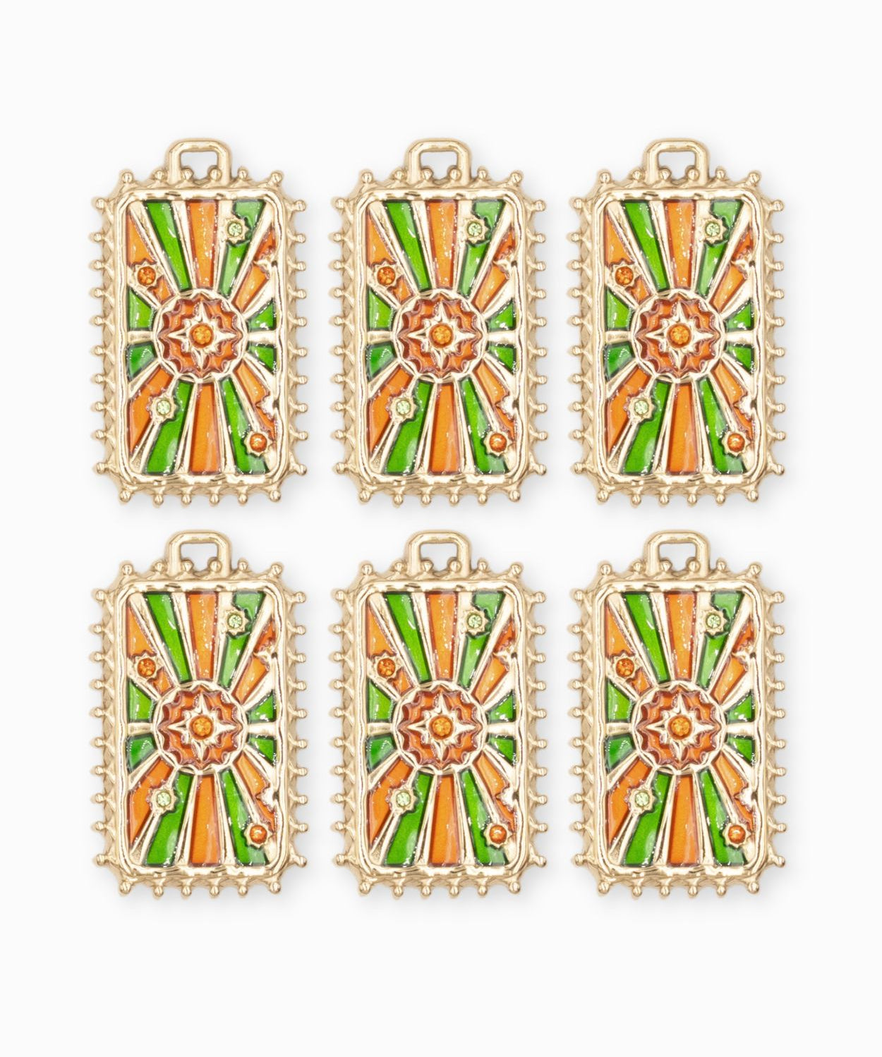 Pendentif médaille rayon étoile 28x18mm
