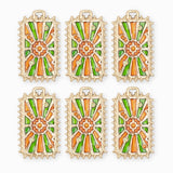 Pendentif médaille rayon étoile 28x18mm