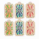 Pendentif médaille rayon étoile 28x18mm - Lot mélangé