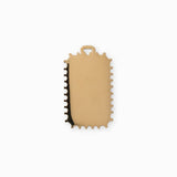 Pendentif médaille rayon étoile 28x18mm