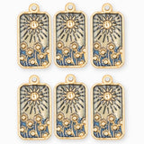Pendentif médaille pissenlit 22.5x13.5mm