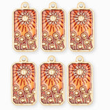 Pendentif médaille pissenlit 22.5x13.5mm