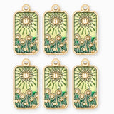 Pendentif médaille pissenlit 22.5x13.5mm