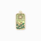 Pendentif médaille pissenlit 22.5x13.5mm