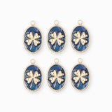 Pendentif médaille trèfle 14x15mm