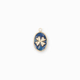 Pendentif médaille trèfle 14x15mm