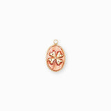 Pendentif médaille trèfle 14x15mm