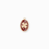 Pendentif médaille trèfle 14x15mm