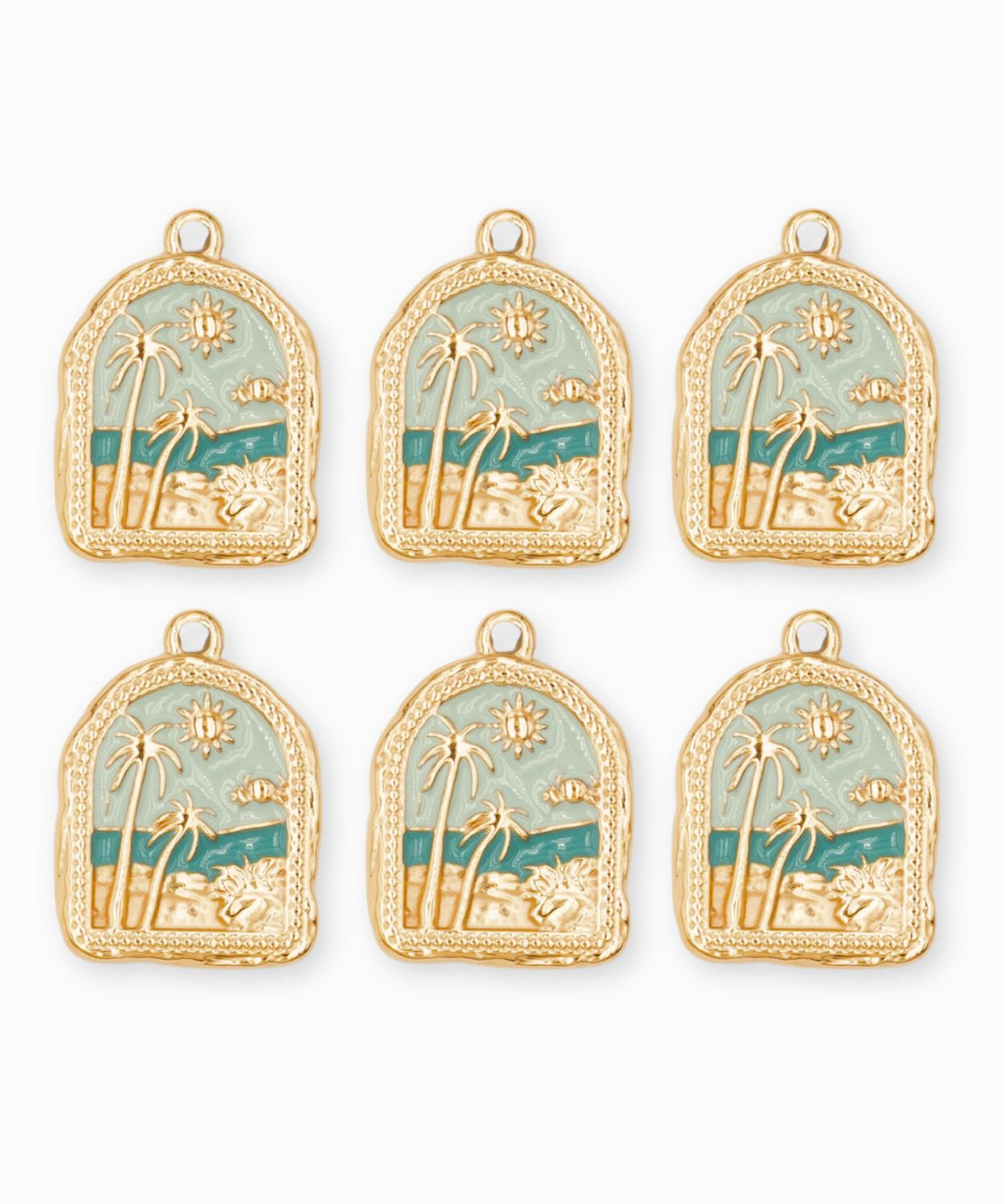 Pendentif médaille Hawaii 20x17.5mm