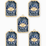 Pendentif médaille oeil voyant 23x17mm
