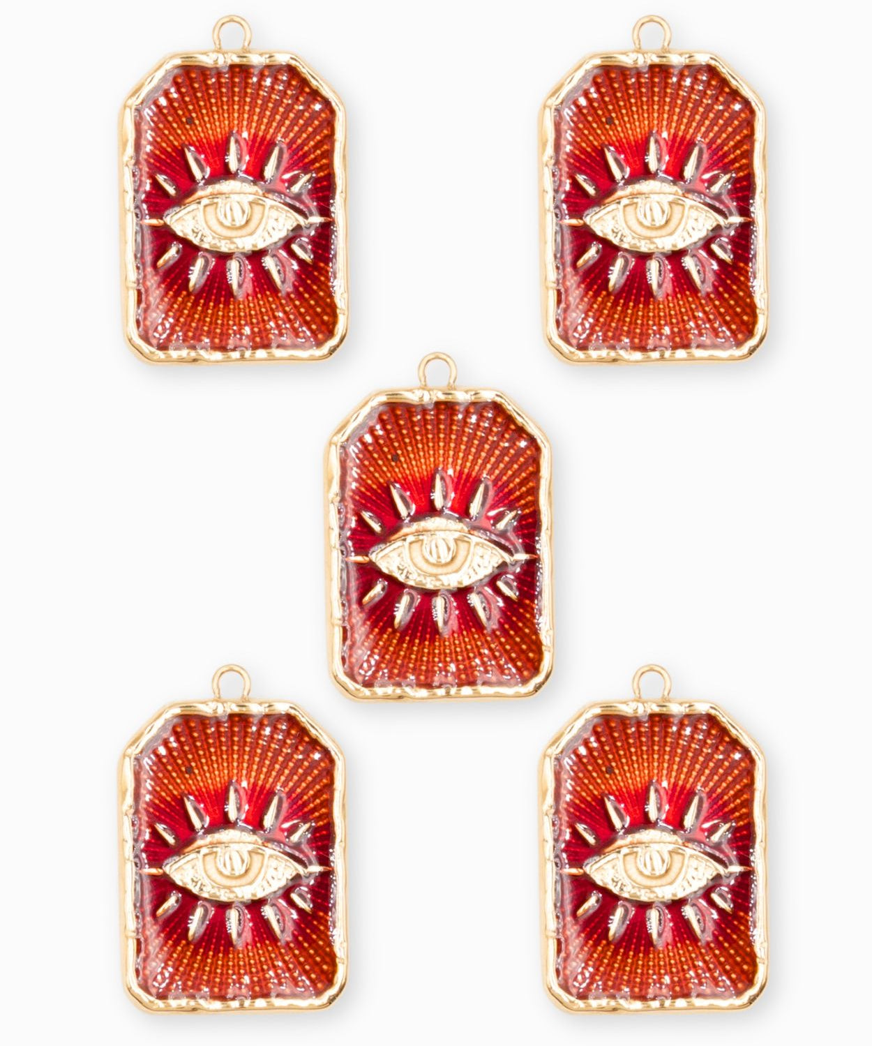 Pendentif médaille oeil voyant 23x17mm