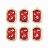Pendentif médaille midnight 17.5x13.5mm
