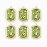 Pendentif médaille midnight 17.5x13.5mm