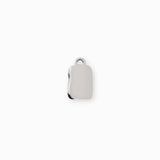 Pendentif médaille papillon 12.5x9.5mm - Argenté