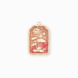 Pendentif médaille lotus lake 23x17mm