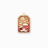 Pendentif médaille lotus lake 23x17mm