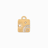 Pendentif médaille planet 17.5x16.5mm
