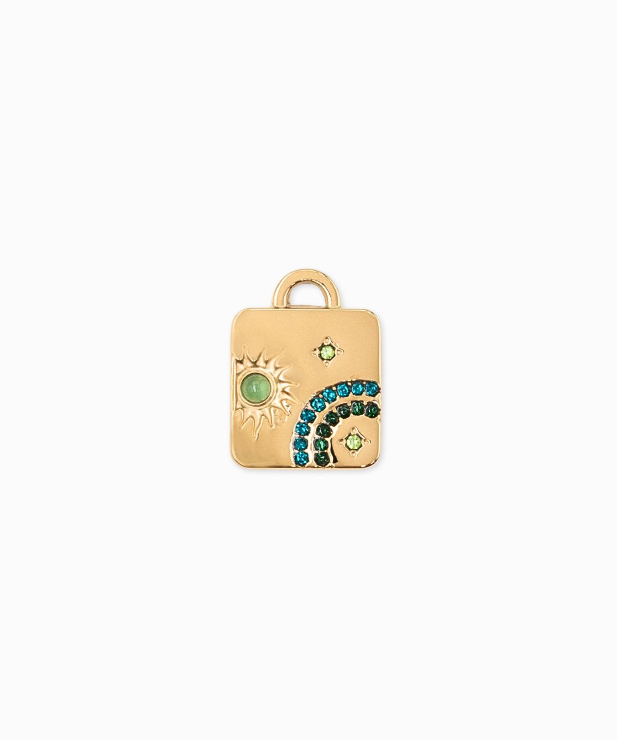 Pendentif médaille planet 17.5x16.5mm