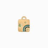 Pendentif médaille planet 17.5x16.5mm