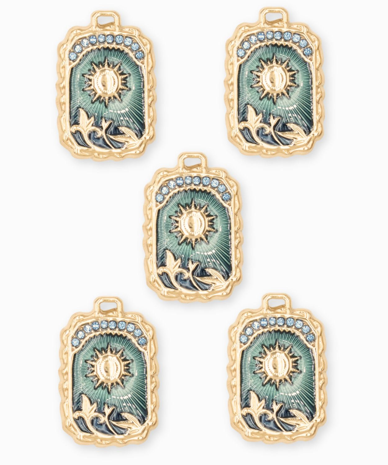 Pendentif médaille Apollo 24x18mm - Doré