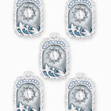 Pendentif médaille Apollo 24x18mm - Rhodié
