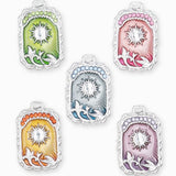 Pendentif médaille Apollo 24x18mm - Rhodié - Lot mélangé