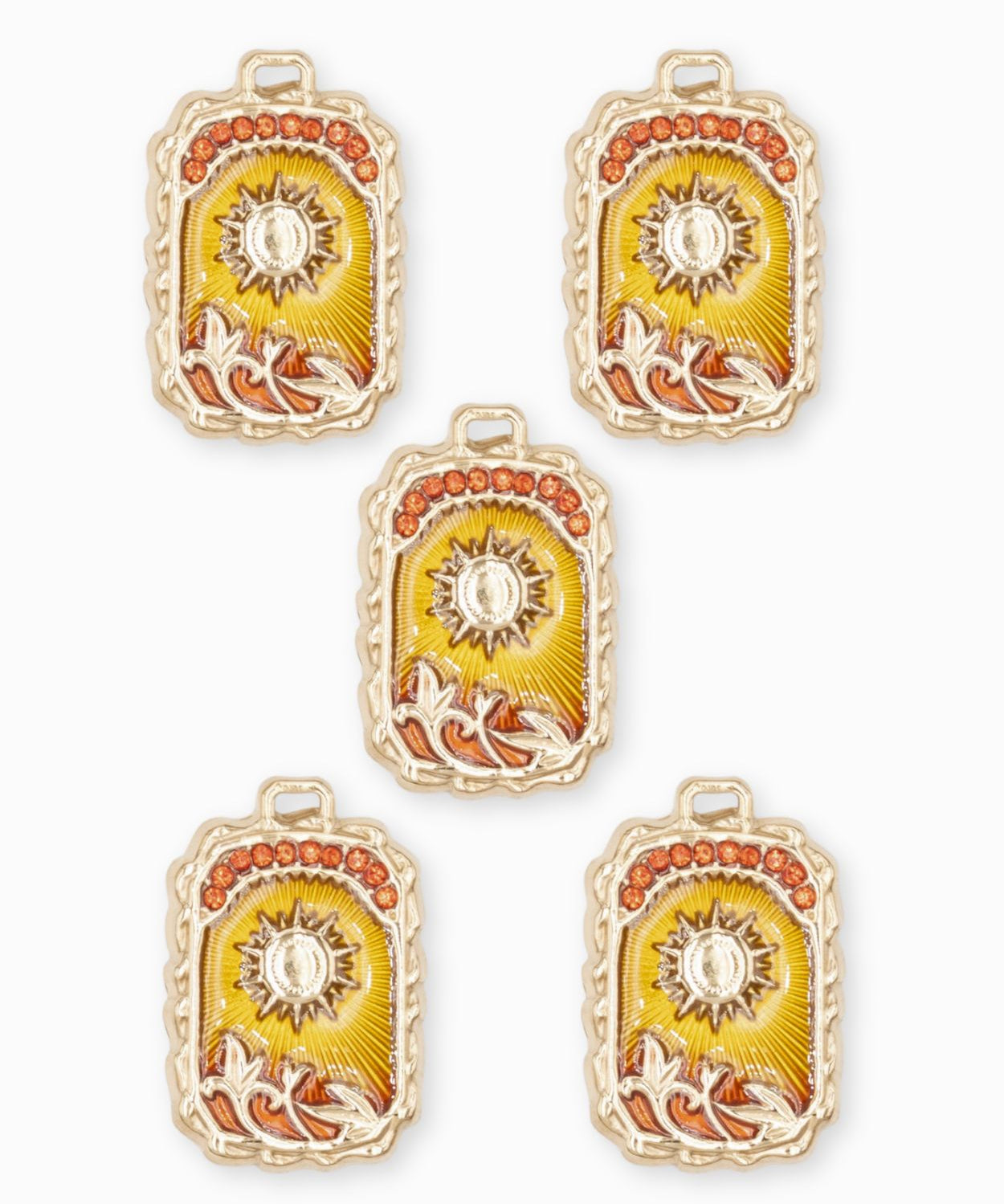 Pendentif médaille Apollo 24x18mm - Doré