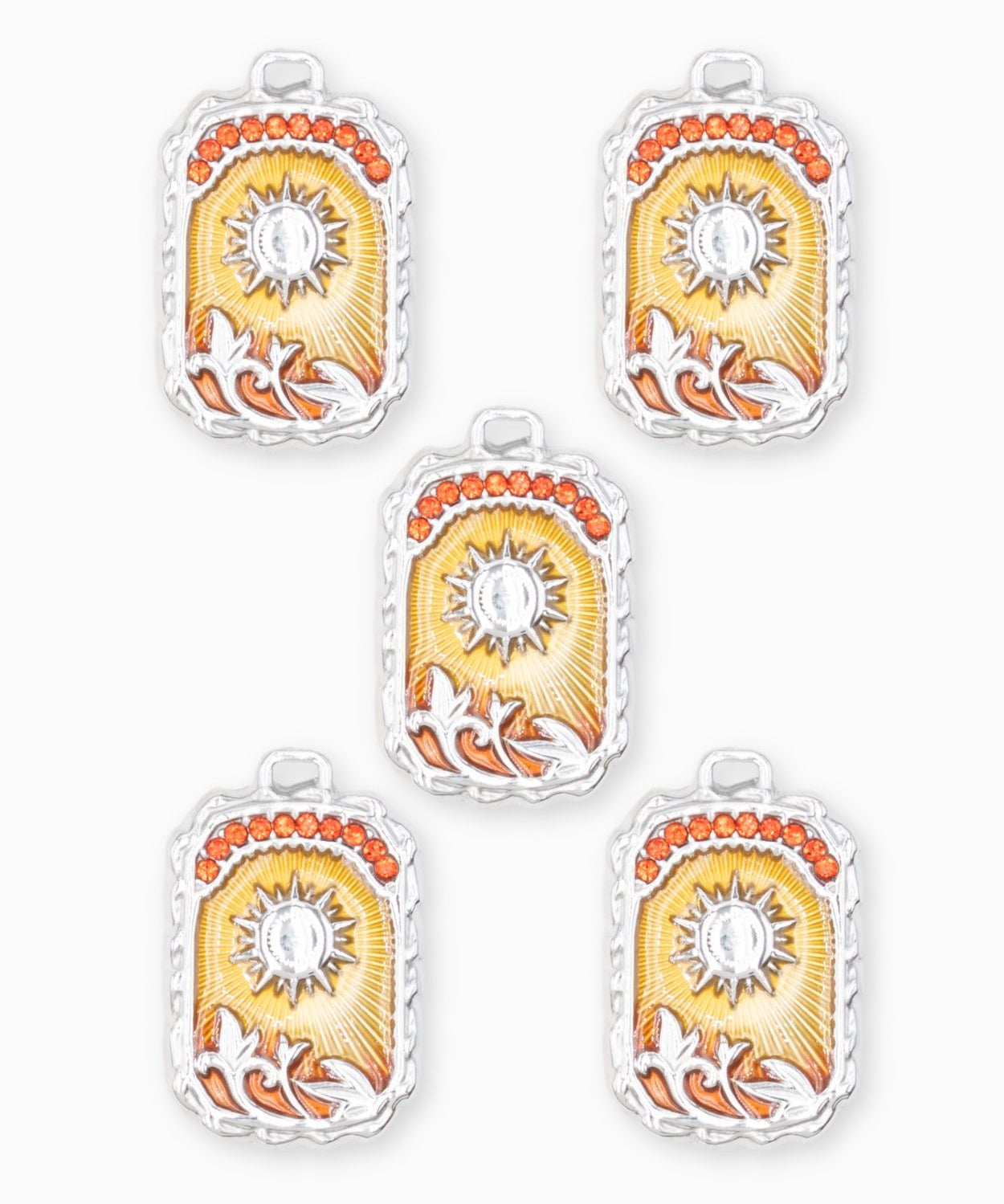 Pendentif médaille Apollo 24x18mm - Rhodié