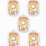 Pendentif médaille Apollo 24x18mm - Rhodié