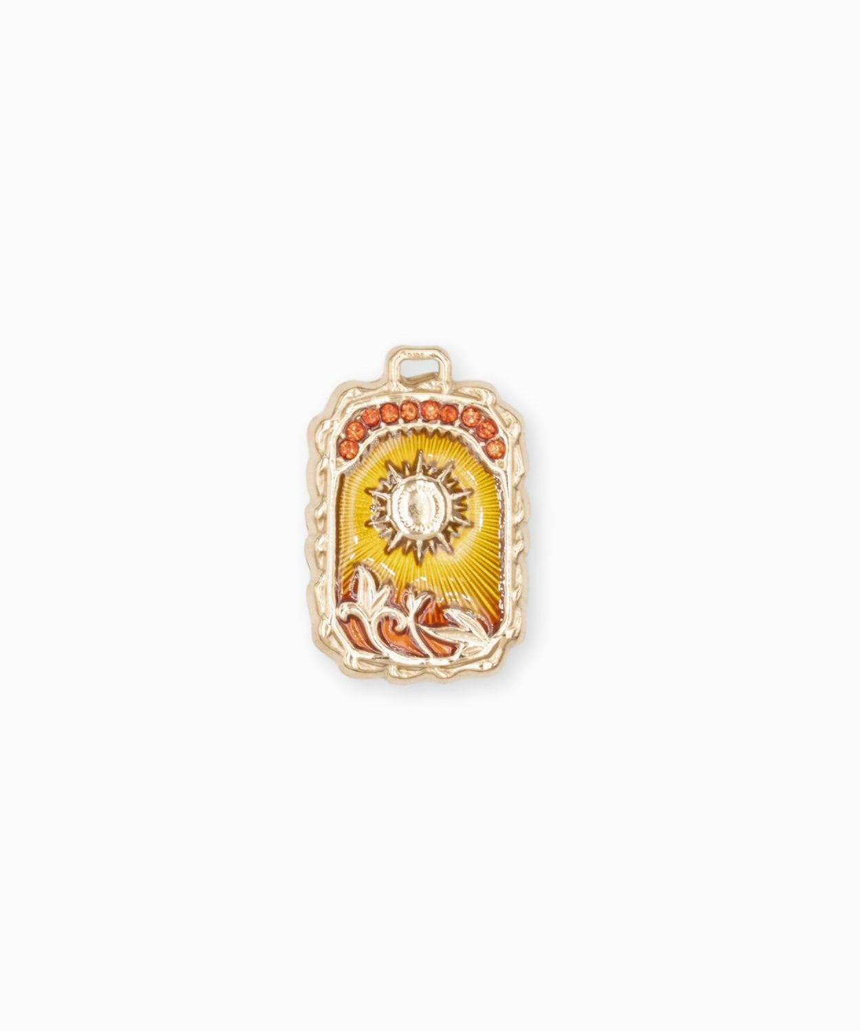 Pendentif médaille Apollo 24x18mm - Doré