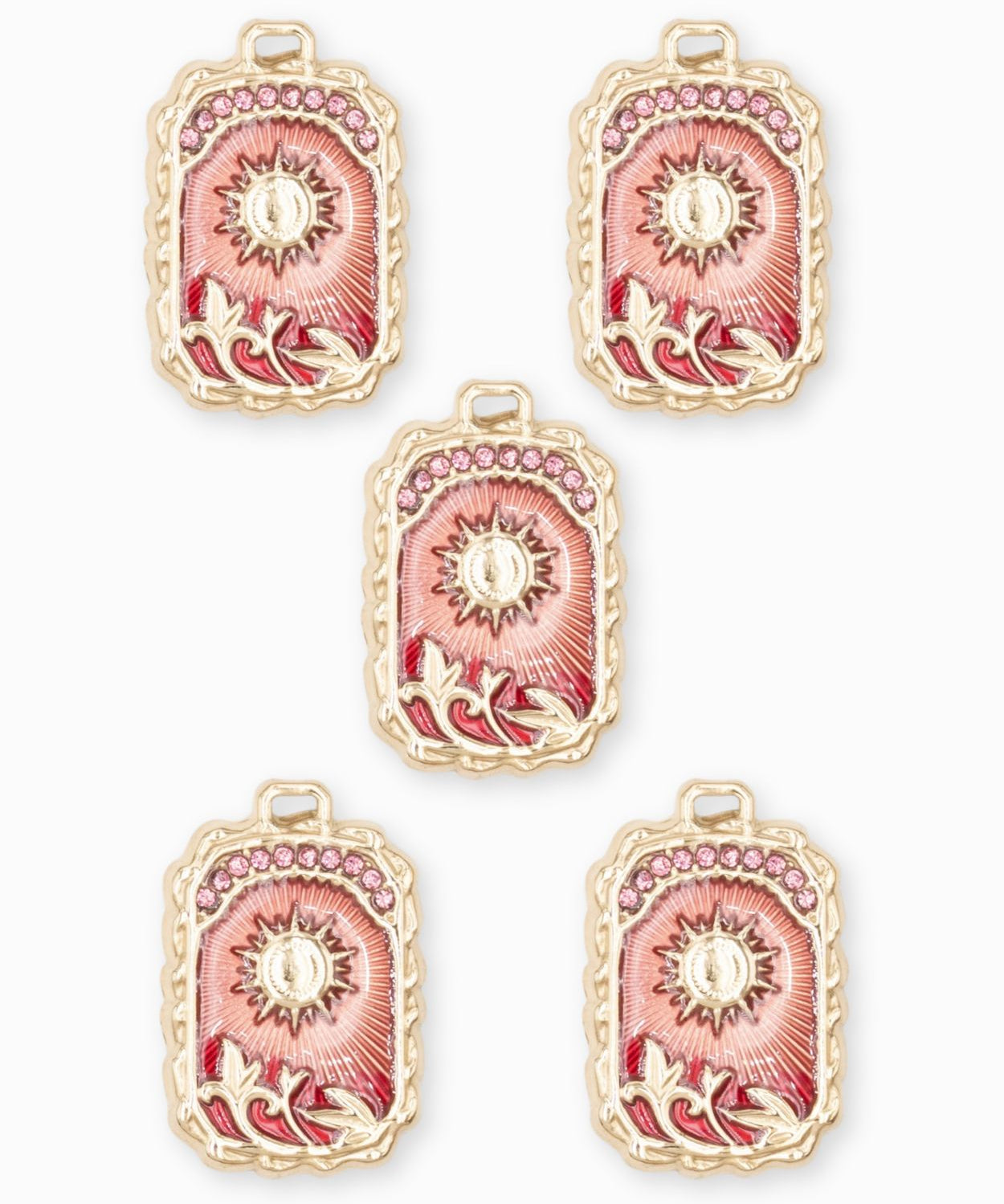 Pendentif médaille Apollo 24x18mm - Doré