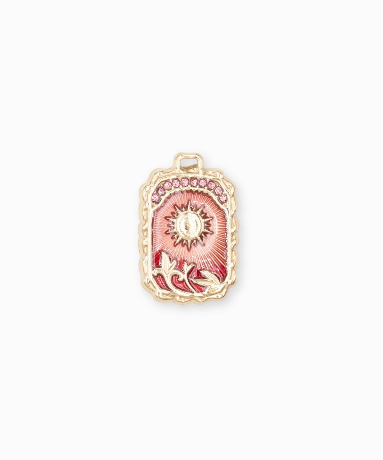 Pendentif médaille Apollo 24x18mm - Doré