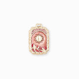 Pendentif médaille Apollo 24x18mm - Doré