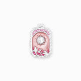 Pendentif médaille Apollo 24x18mm - Rhodié