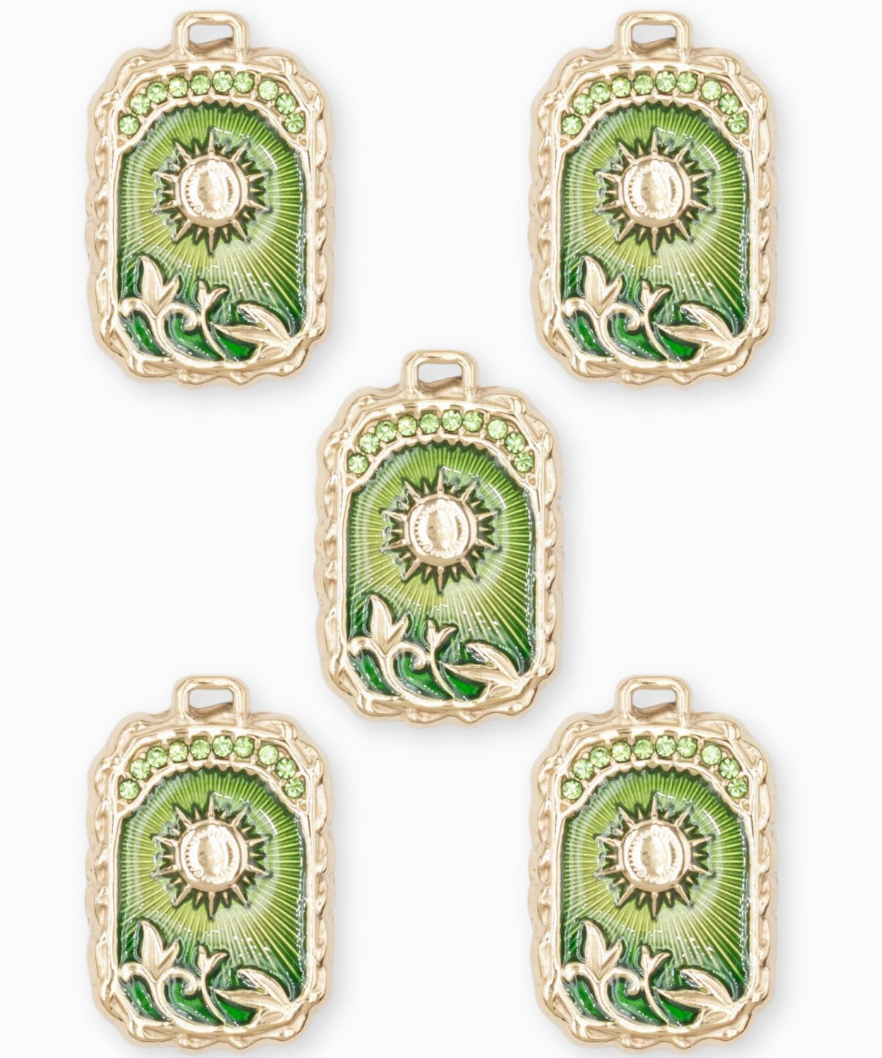 Pendentif médaille Apollo 24x18mm - Doré