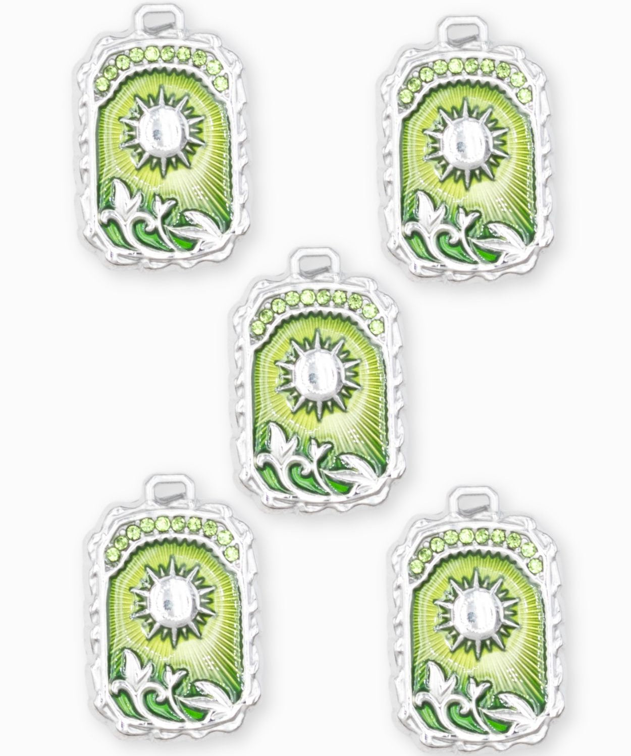 Pendentif médaille Apollo 24x18mm - Rhodié
