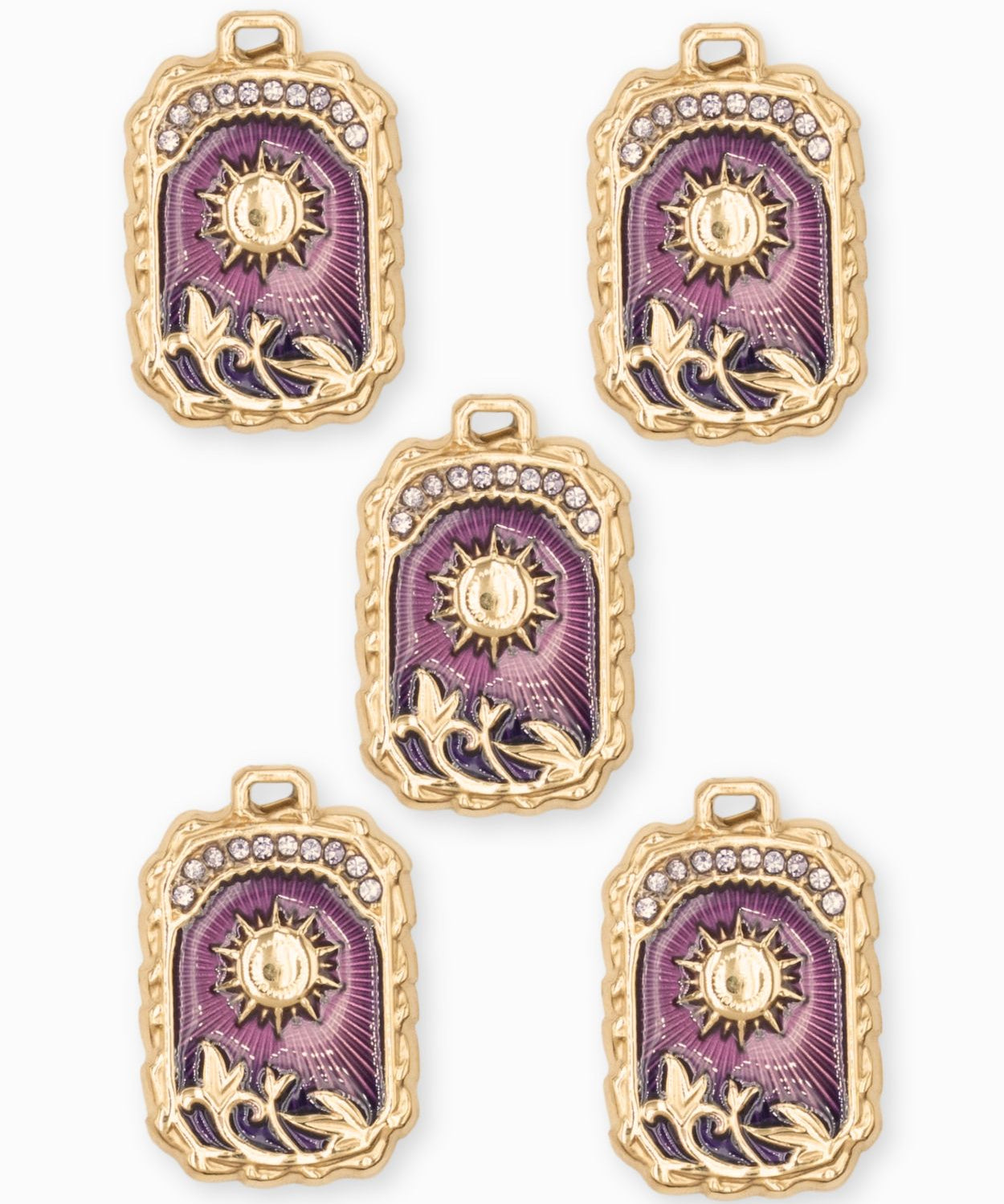 Pendentif médaille Apollo 24x18mm - Doré