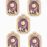 Pendentif médaille Apollo 24x18mm - Doré