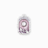 Pendentif médaille Apollo 24x18mm - Rhodié