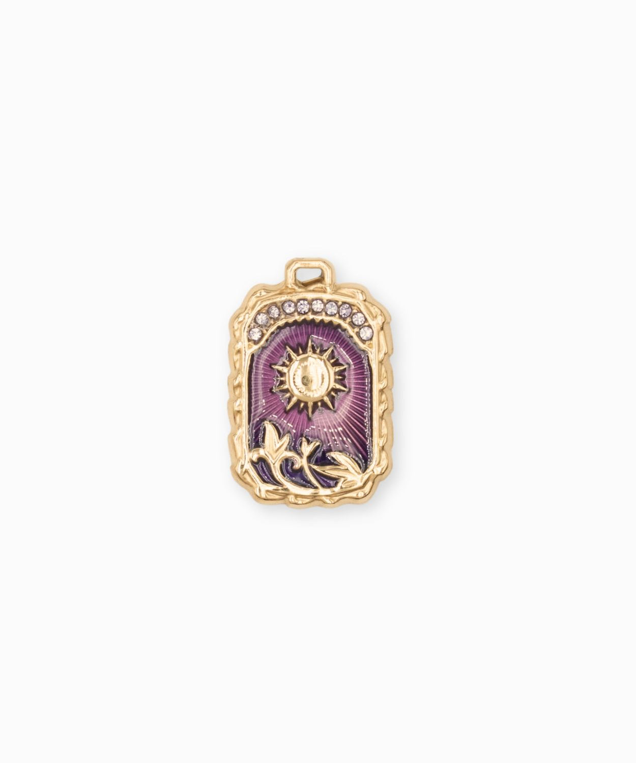 Pendentif médaille Apollo 24x18mm - Doré