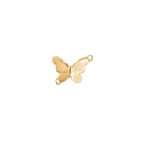 Intercalaire papillon strass nacre 12x15mm