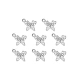 Pendentif papillon mini strass 8x9mm