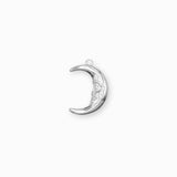 Pendentif lune visage 18x14mm